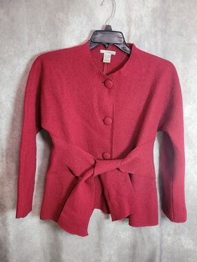 Chic TSD Two Star Dog Sweater In A Rich Berry Red/ Burgundy Shade